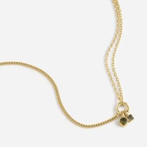 Madewell Gold Double-Chain Pendant Necklace
